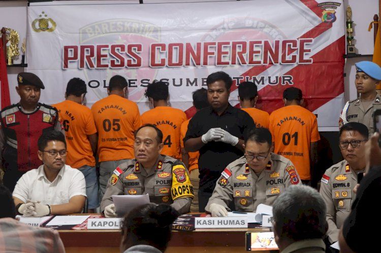 Enam Pelaku Pencurian Ternak Dan Penadah Dibekuk Polres Sumba Timur