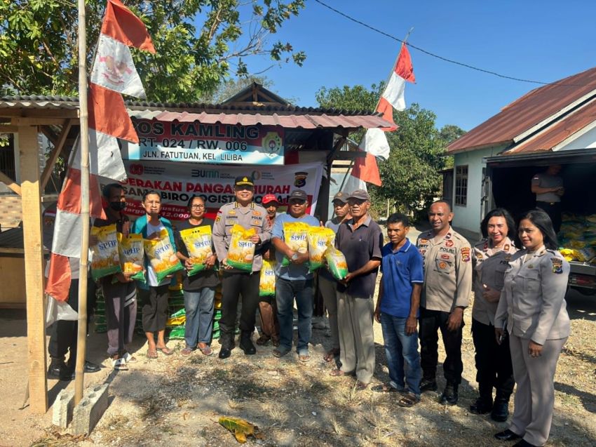Polda NTT Fasilitasi GPM, Tiga Ton Beras Murah Ludes Terjual Dalam Sehari