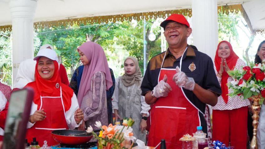 Bupati Langkat Semarakkan HUT RI ke-80 Lewat Lomba Masak Nasi Goreng Forkopimda Plus