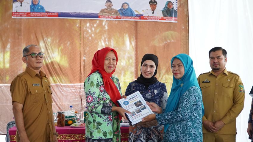 Monitoring TP PKK Sumut di Desa Tanjung Pasir, Momentum Perkuat Kemandirian Ekonomi Keluarga