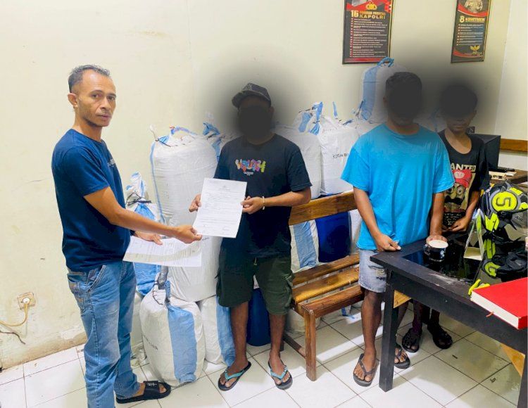 Ribuan Liter Miras Lokal Diamankan Anggota Ditresnarkoba Polda NTT dari Truk Ekspedisi