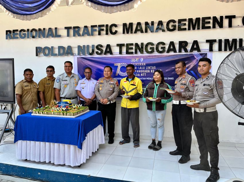 HUT Lalu Lintas Ke-70, Kapolda NTT Minta Polantas Jadi Polisi Penolong