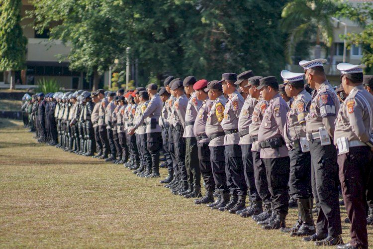 Polresta Kupang Kota Kerahkan Ratusan Personil Amankan Aksi Demonstrasi