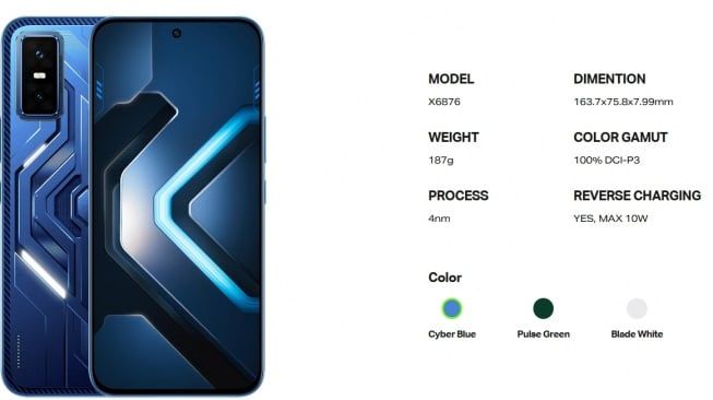 Infinix GT 30 Meluncur di Indonesia 25 September, HP Gaming dengan Sentuhan AI