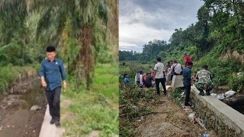 Irigasi DI Ujung Gurap Diterjang Banjir, Anggota DPRD Ipong Dalimunthe Bersama Pemko dan UPTD Lakukan Peninjauan Langsung