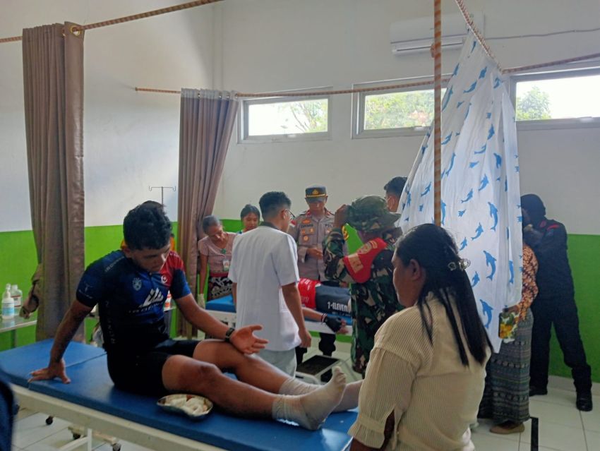 Tiga Pembalap Tour de Entete Alami Kecelakaan Beruntun di Tanjung Bastian TTU