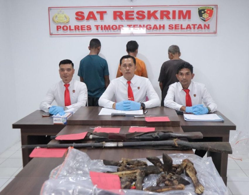 Curi Sapi Pakai Senpira, Tiga Warga TTS-NTT Ditangkap Polisi