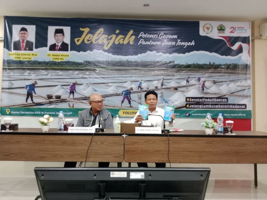 Wujudkan Swasembada Garam, Senator Abdul Kholik Dorong Jateng Miliki Perusahaan Daerah Garam Rakyat