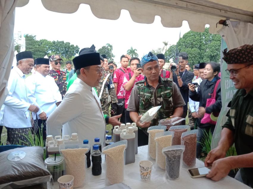 Beragam Produk Pertanian Organik Milik LPP PWNU Jateng Dipamerkan