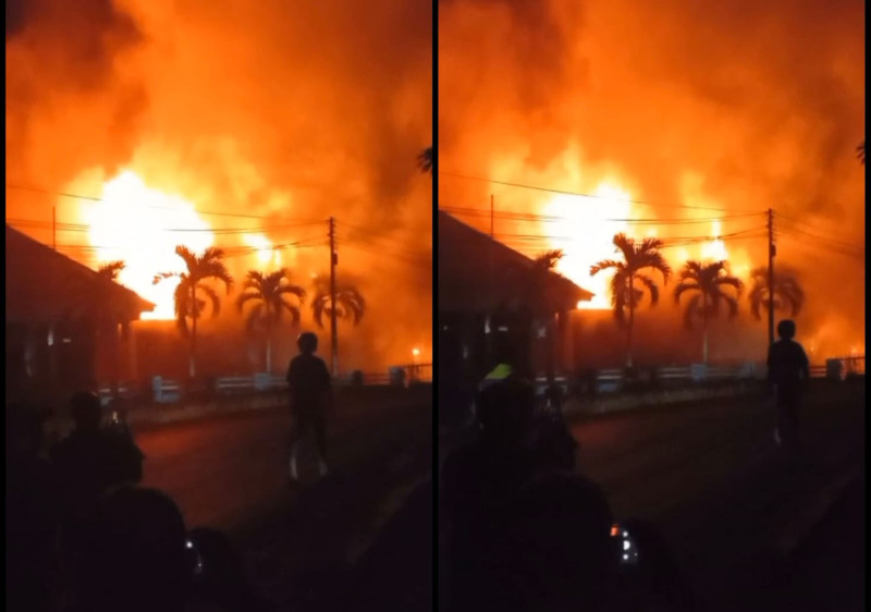 BREAKING NEWS! Gudang Logistik PLN UPP Nusra II Ende Terbakar