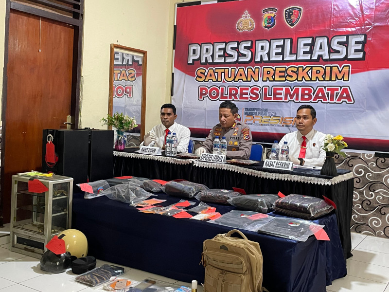 Kurun Waktu Dua Bulan, Satreskrim Polres Lembata Tuntaskan 10 Laporan Kasus Pencurian