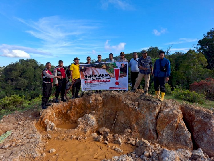 Di Sumba Timur, Tambang Emas Ilegal Dalam Kawan Taman Nasional Ditutup
