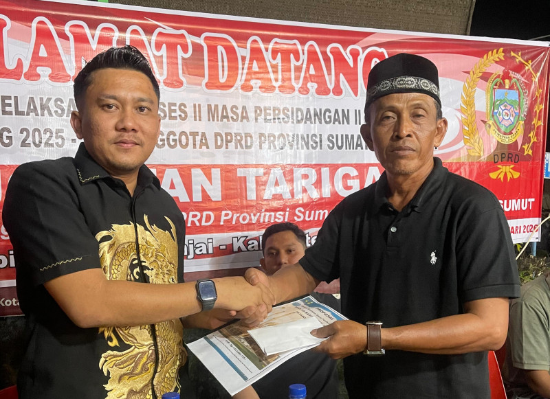 Anggota DPRD Sumut Fraksi PDIP Jonatan Tarigan Bantu Pembangunan Masjid Nurul Ikhsan