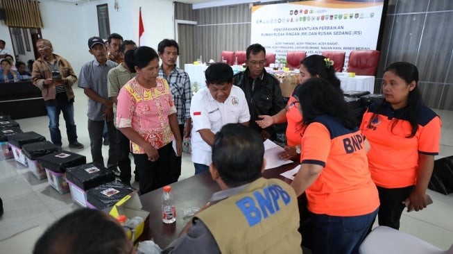 86 Keluarga di Tapanuli Utara Terima Dana Stimulan Perbaikan Rumah Pascabencana Banjir dan Longsor