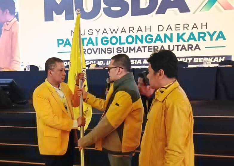 Andar Amin Harahap Resmi Pimpin Golkar Sumut Periode 2025&ndash;2030, Terpilih Aklamasi di Musda XI