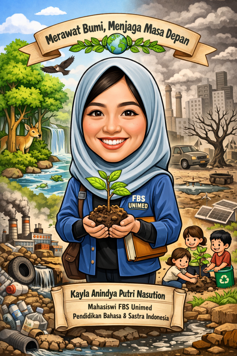 Ketua TP PKK Kabupaten Langkat Apresasi Puisi &ldquo;Merawat Bumi, Menjaga Masa Depan&rdquo; Karya Kayla Anindya Putri Nasution