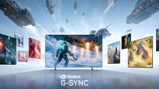 TV OLED Samsung 2026 Dukung NVIDIA G-SYNC, Main Game Tanpa Lag dan Screen Tearing