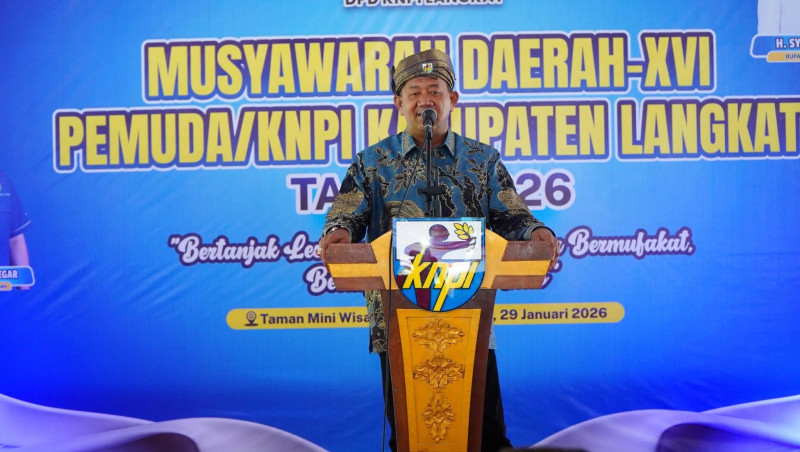 Bupati Syah Afandin Tegaskan Peran Strategis Pemuda pada Pembukaan Musda KNPI Langkat ke-XVI