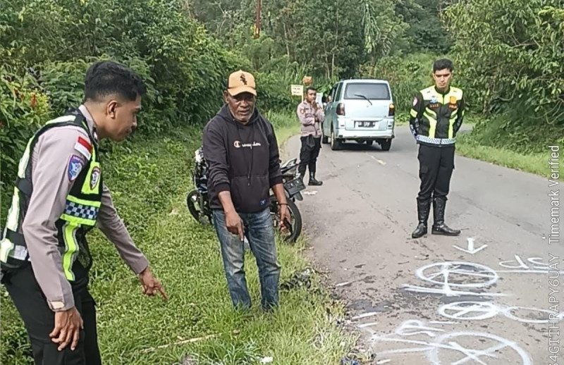Dua Sepeda Motor di Ngada Tabrakan, Satu Warga Meninggal Dunia