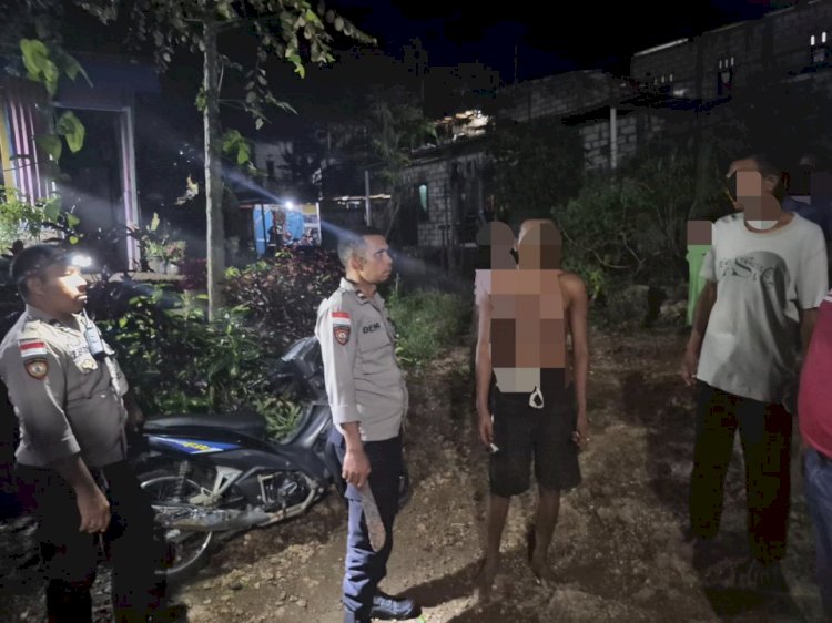 Dua Pemuda Bawa Sajam Diamankan Anggota Polsek Maulafa Saat Patroli