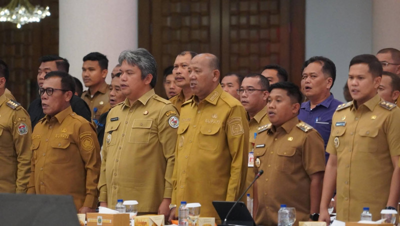 Bupati Langkat Ikuti Rakor Dipimpin Mendagri Tito, Pemulihan Bencana Dikebut Jelang Ramadan