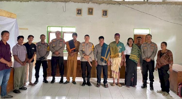 Tokoh Masyarakat Di Sumba Tengah Hibahkan Lahan Untuk Pembangunan Pos Polisi