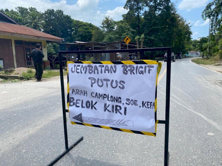 Akses Transportasi Pasca Jembatan Ambruk Di Kupang Dialihkan Ke Jalan Tani