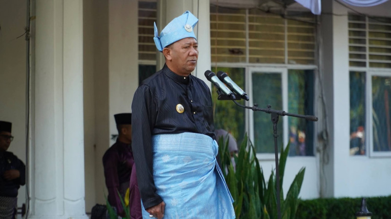 Syah Afandin Pimpin Upacara HUT ke-276 Langkat, Tekankan Kinerja dan Profesionalisme ASN