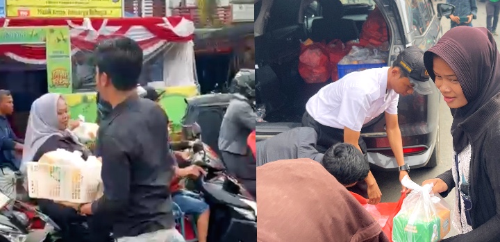 Aksi Sosial SPPG Se-Padangsidimpuan, Salurkan Ratusan Paket Takjil Untuk Abang Becak