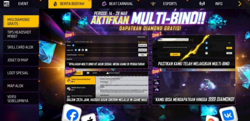 63 Kode Redeem FF Max Terbaru 27 Maret 2026, Klaim Panther Bundle, AK47 Unicorn, dan Diamond Gratis