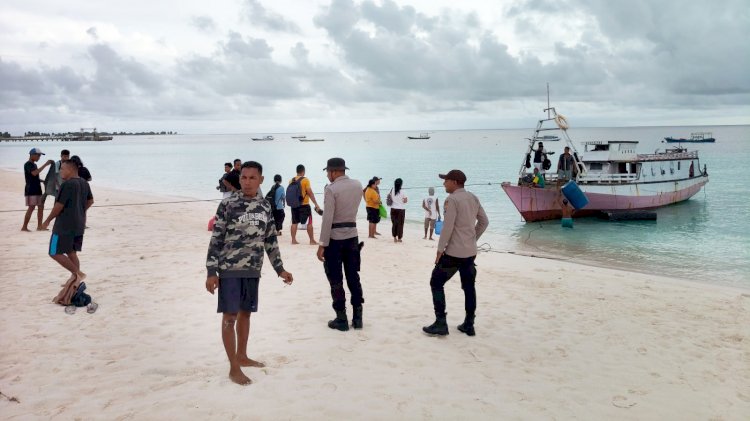 Polres Rote Ndao Bangun Pos Pengamanan Lebaran Di Pulau Terluar