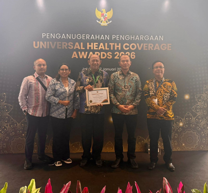 Bupati Langkat Syah Afandin Terima UHC Award 2026, Perkuat Visi Langkat Sehat dan Sejahtera