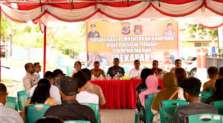 Wujudkan Lingkungan Bebas Kekerasan, Ditres PPA dan PPO Polda NTT Sosialisasikan Kampung Bekapan