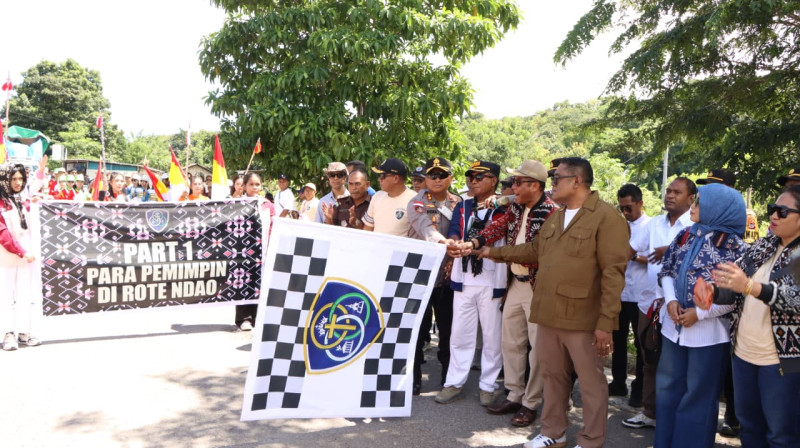 Dukung Semarak Pawai Paskah 2026, Polres Rote Ndao Beri Pengamanan Maksimal