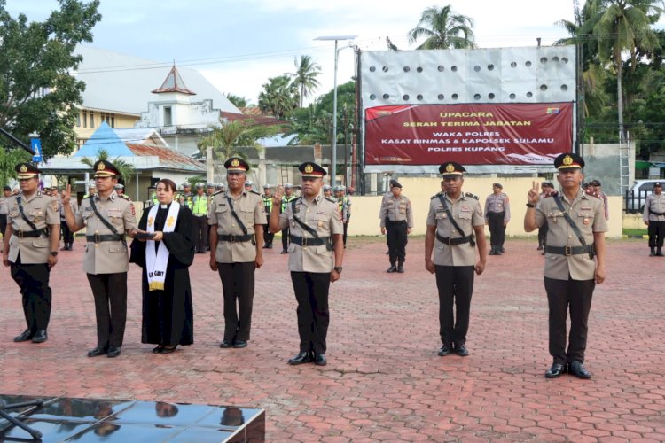 Wakapolres dan Dua Pejabat Polres Kupang Berganti