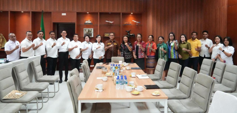 Temui Gubernur NTT, Direktur Res PPA Dan PPO Polda NTT Sampaikan Kondisi Kasus Kekerasan Anak Dan Perempuan Serta TPPO