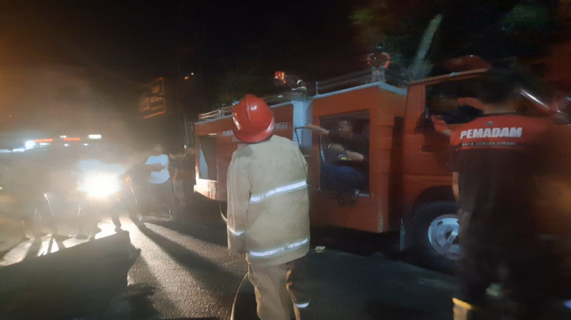 Tabung Gas Meledak, Empat Rumah dan Satu Motor di Tebing Tinggi Hangus Terbakar